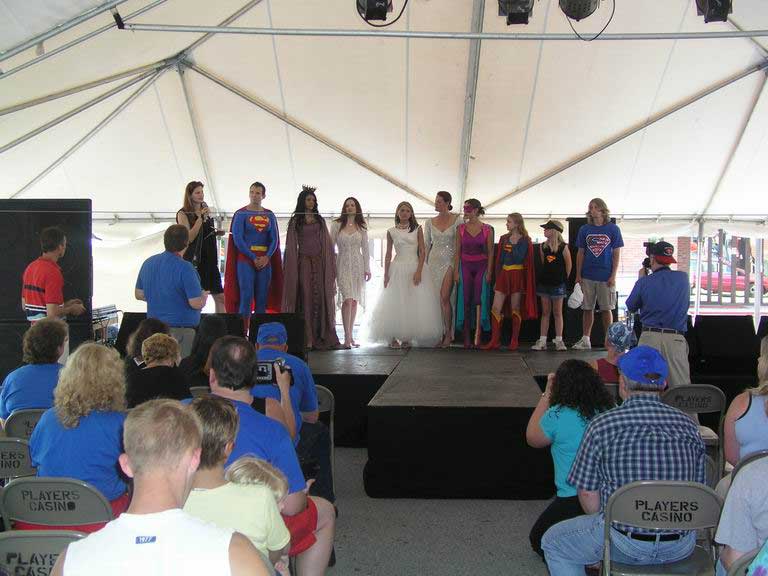 On Stage at the 2003 Superman Celebration