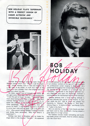 Bob Holiday's Signature